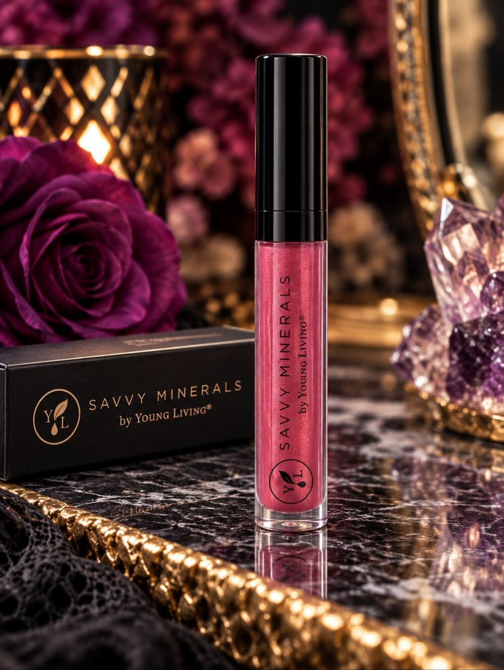 🕯NWT Savvy Minerals Young Living Anchors Away Lip Gloss 0.18 oz Discontinued